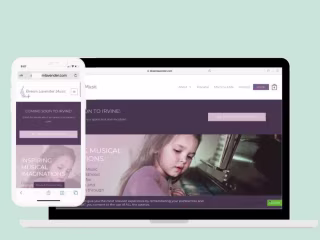 Dream Lavender: Music Studio Website Design - Erica Neubauer