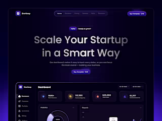 Development of a corporate website for a SaaS product.