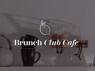 Identidad visual de marca Brunch Club Cafe
