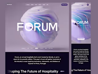 Forum 2025 • Hospitality x Tech Event in Porto