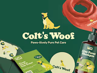 Colt's Woof - Pet Care Brand Identity & Packaging 