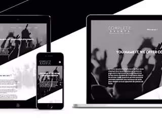 Web design for Complete Events Agency 