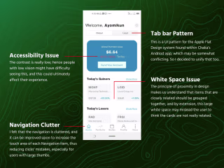 Crafting an improved interactive experience for Stock Trading 