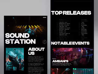 Sound Station - Website Design and Development