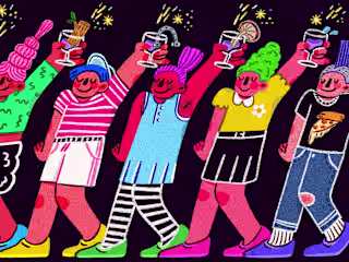 Full Pour "Funk & Soul" Editorial Illustrations