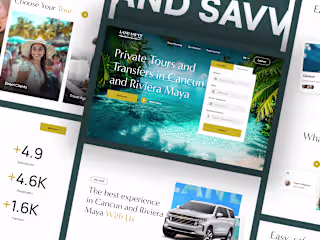 LandSavy Travel Agency Landing Page UX UI DESIGNER