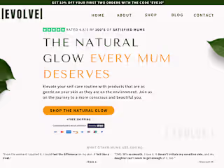 Landing Page for Women's Beauty Brand