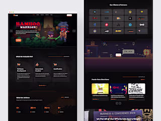 Game Agency - Landing Page