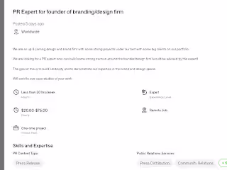 Press Release for an Up & Coming Design Brand.