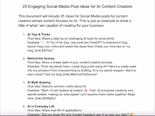 25 Engaging Social Media Post Ideas for AI Content Creators
