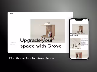 GROVE FURNITURE - E-commerce Website Design