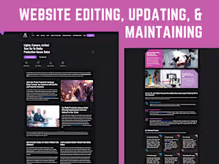 WordPress Website Editing, Updating, and Maintaining