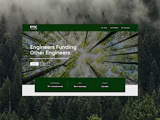Website design for a VC firm
