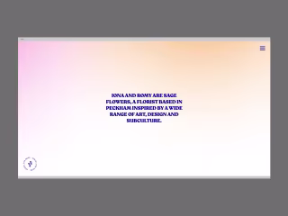 Sage Flowers - E-commerce Site