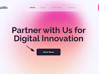 Landing page for UI/UX Design Agency