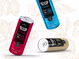 Valrhona Canned Cocoa Drink Packaging