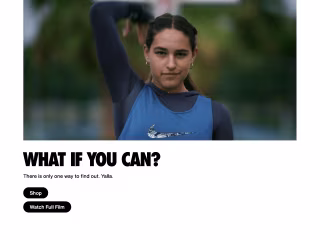 Homepage Copy and Video Story for Nike's Middle East Region