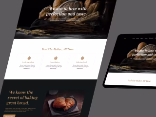 Bakery Food Landing Page Build With Framer