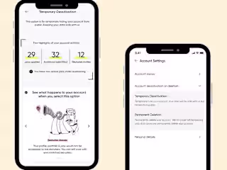 Designing Off-boarding experience for a Mobile Application.