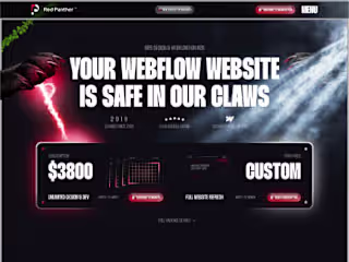 Red Panther™ | Webflow Design Company | USA