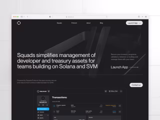 Squads — SaaS/Finance (Website)