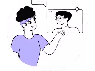 Web Illustrations and GIFs for Peach