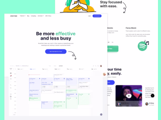 SaaS landing page (Aerotime)
