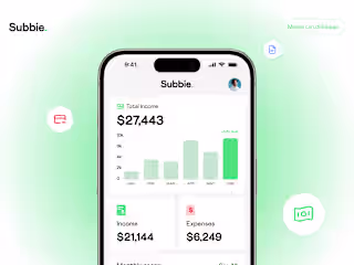 Subbie | Income Expense diary for Tradepeson