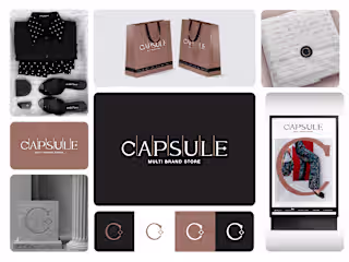 Brand Visual Identity: CAPSULE, Multi Brand Store, Yerevan
