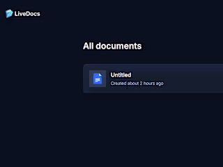 Live Document Editor