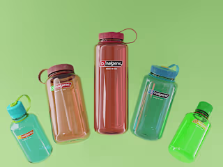 3D Animation of Bottles 