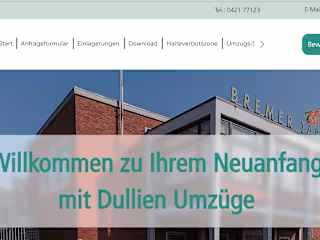 Professional Website Design for Dullien Umzüge GmbH & Co. KG