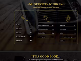 Appointment Booking Website Development for NHBarber Barber Shop