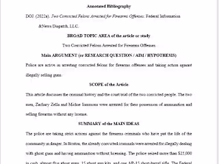 Annotated Bibliography
