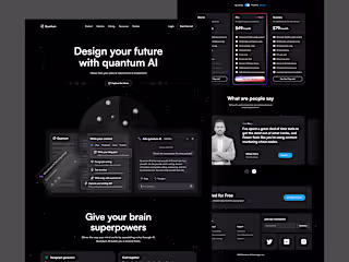 Content writing AI Landing Page ui, ui design