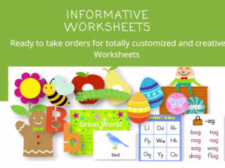 I will design creative worksheets, ebooks, workbooks