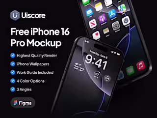 iPhone 16 Pro - Free Mockup 