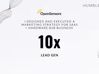 Designed and executed a Marketing Strategy for B2B SaaS 