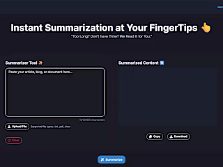 TLDR.ai – AI Powered Text Summarizer ✨