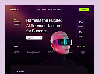 AI Services Website Design