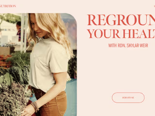 Sky's Rooted Nutrition v.0 - Website