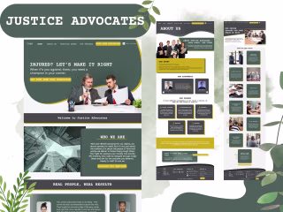 Justice Advocates Website Design