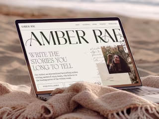 Amber Rae website design & sales page