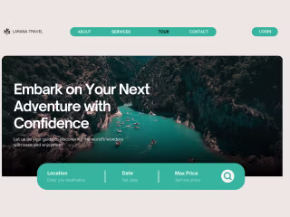 Minimalist Travel Website