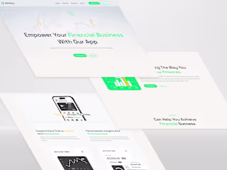 UI Design for Payroll Management Landing Page