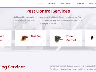  Pest Control & Cleaning Service Business Website