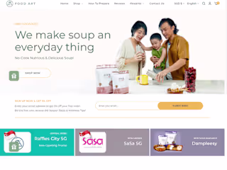 Food Art - Shopify Food Website Design
