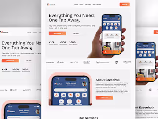 Eazeehub Website UI Design