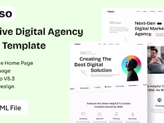 Digiso - Digital Business Agency Branding HTML 5 Template