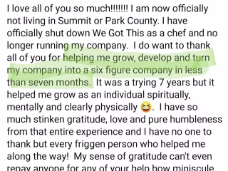 Private Chef Breckenridge Colorado
